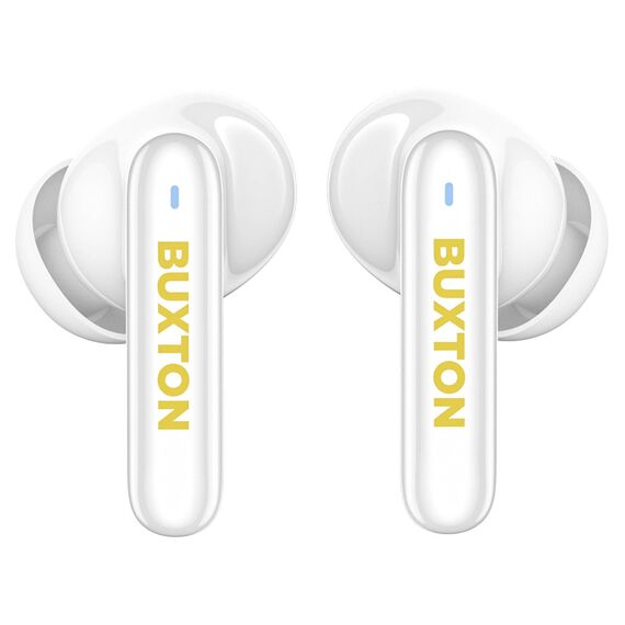 Buxton BTW 7200 White Tuya - In-ear wireless earphones with charging case, white