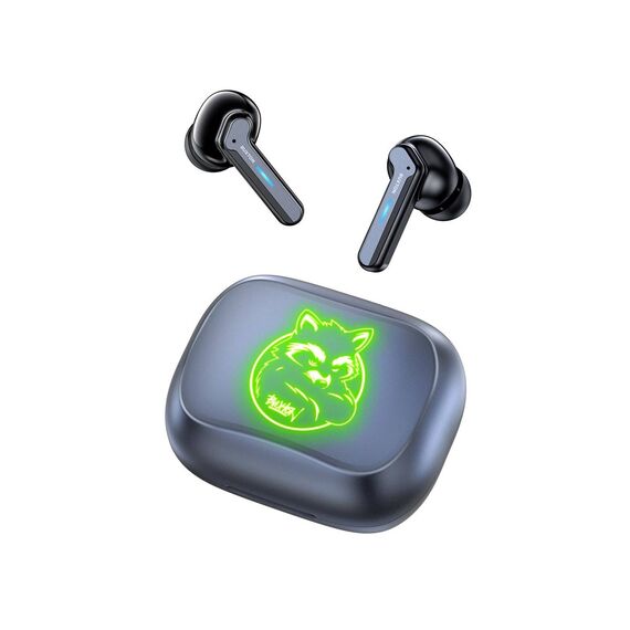 Buxton BTW 8200 Racoon - In-ear wireless earphones with charging case, white
