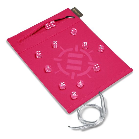 Enhance Tabletop Accessories Roll on a Scroll Dice and Rolling Mat Pink