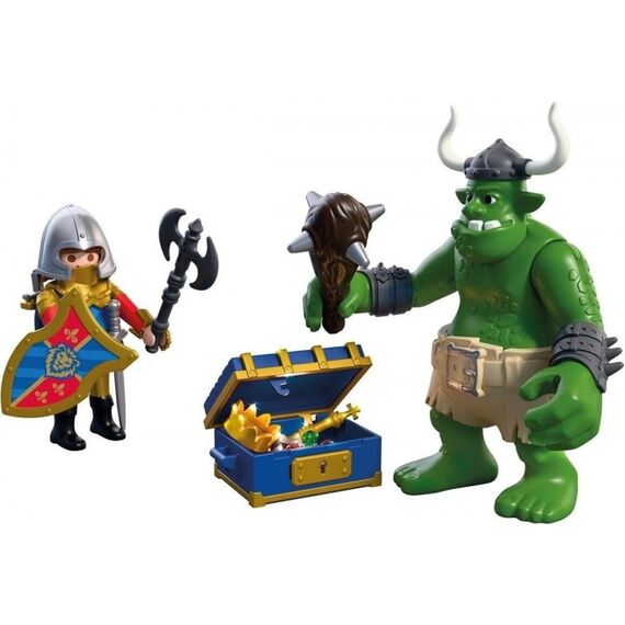 PLAYMOBIL – Troll with Lion Knight Treasure (72116) / Toys