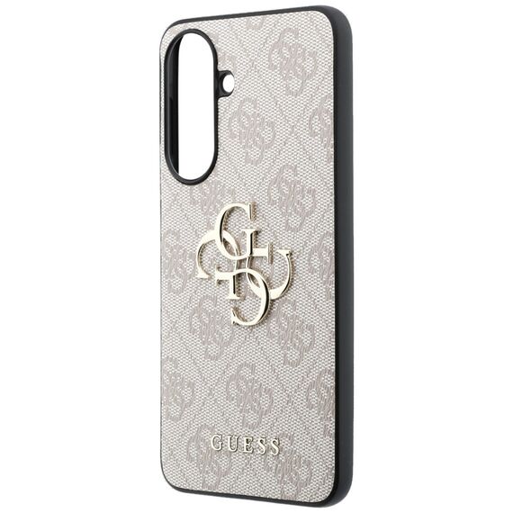 Etui Guess Leather 4G Metal Logo na Samsung Galaxy A37 5G - różowe