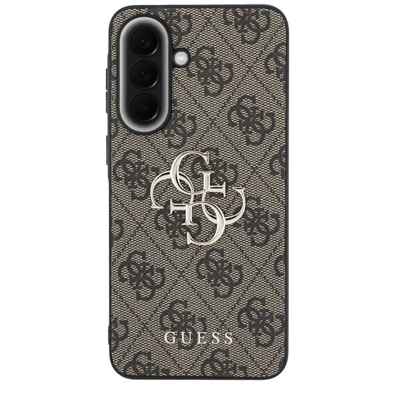 Etui Guess Leather 4G Metal Logo na Samsung Galaxy A57 5G - brązowe
