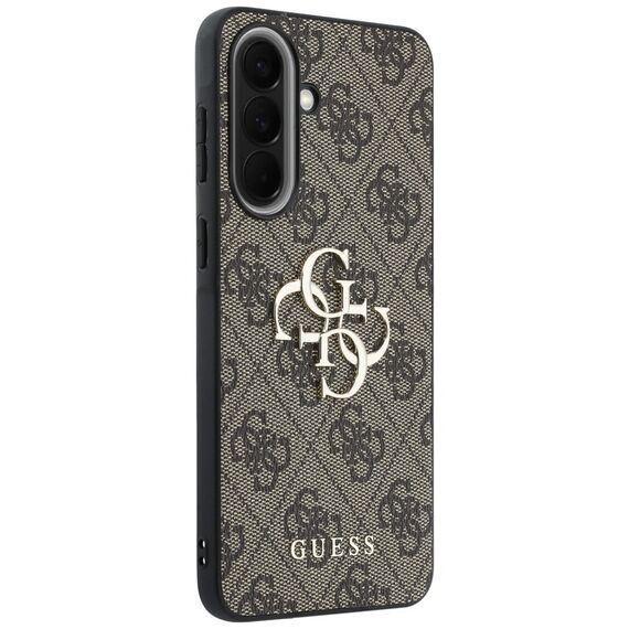 Etui Guess Leather 4G Metal Logo na Samsung Galaxy A57 5G - brązowe