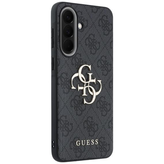 Etui Guess Leather 4G Metal Logo na Samsung Galaxy A57 5G - czarne