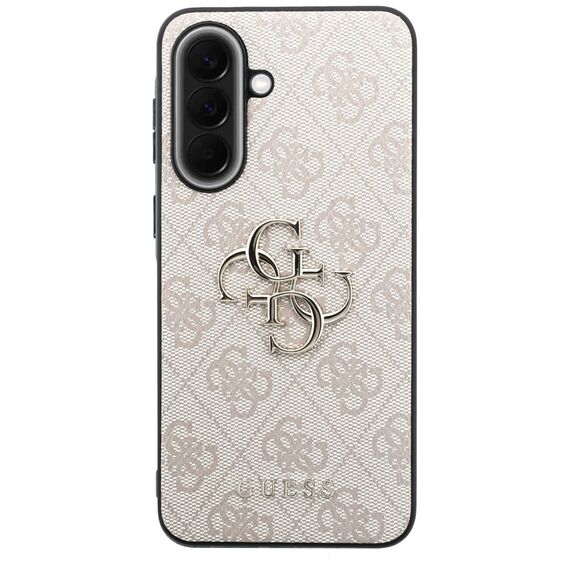 Etui Guess Leather 4G Metal Logo na Samsung Galaxy A57 5G - różowe
