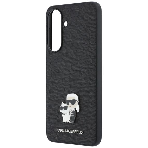 Etui Karl Lagerfeld Saffiano w/ K&C Metal Logo na Samsung Galaxy A57 5G - czarne