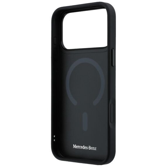 Etui Mercedes Leather 3D MagSafe na iPhone 17 Pro - czarne