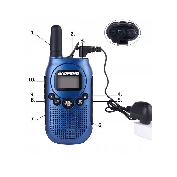 Walkie-Talkie Baofeng BF-T6 Panda Blue