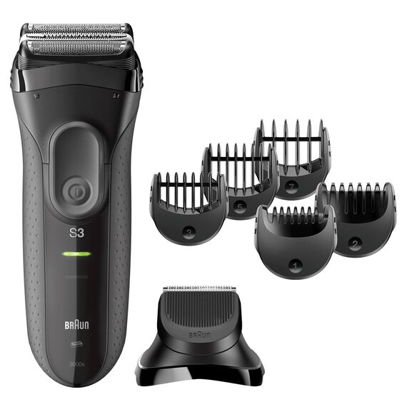 Braun 3000BT Foil shaver Trimmer Black, Grey