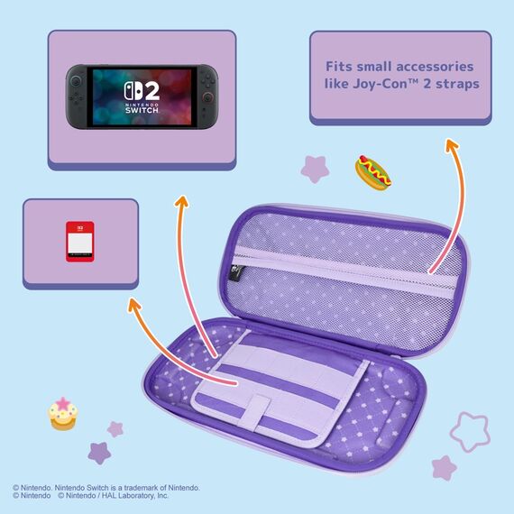 HORI - Vault Case for Nintendo Switch 2 (Kirby and Waddle Dee) - Purple / Nintendo Switch 2