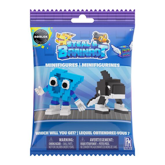 Roblox - Steal A Brainrot 2,67 Mystery Minifigures Blindbag (Assorted) (910501) / Toys