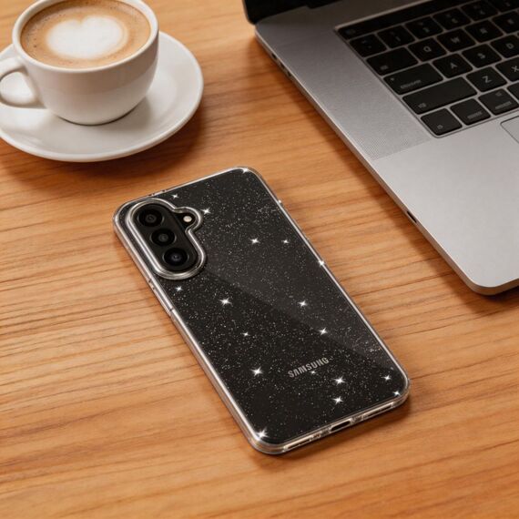 Etui Tech-Protect FlexAir na Samsung Galaxy A27 5G  - przezroczysto-brokatowe
