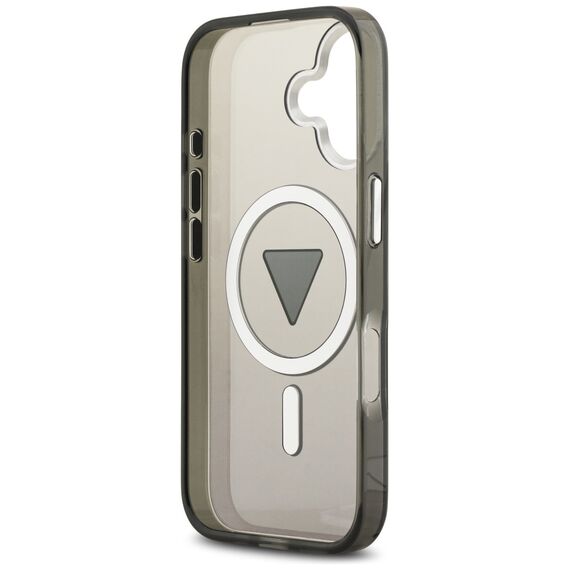 Etui Guess IML Gradient Triangle Logo MagSafe na iPhone 17 - czarne