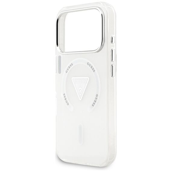 Etui Guess IML Gradient Triangle Logo MagSafe na iPhone 17 Pro - przezroczyste