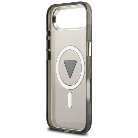 Etui Guess IML Gradient Triangle Logo MagSafe na iPhone Air - czarne