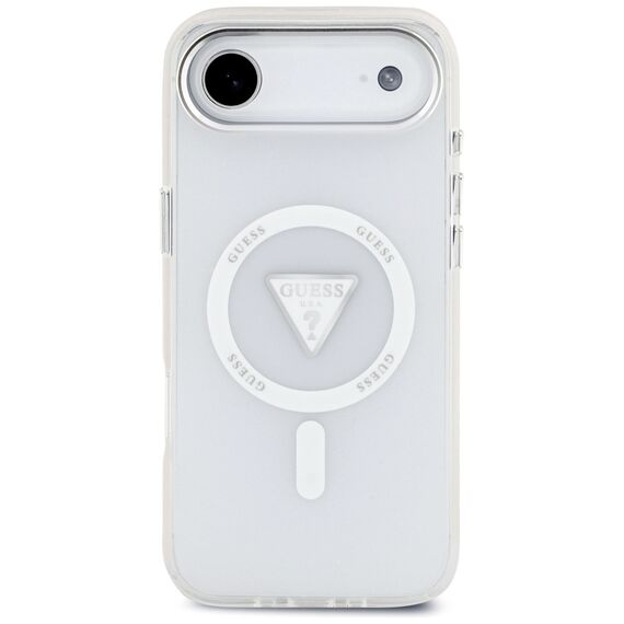 Etui Guess IML Gradient Triangle Logo MagSafe na iPhone Air - przezroczyste