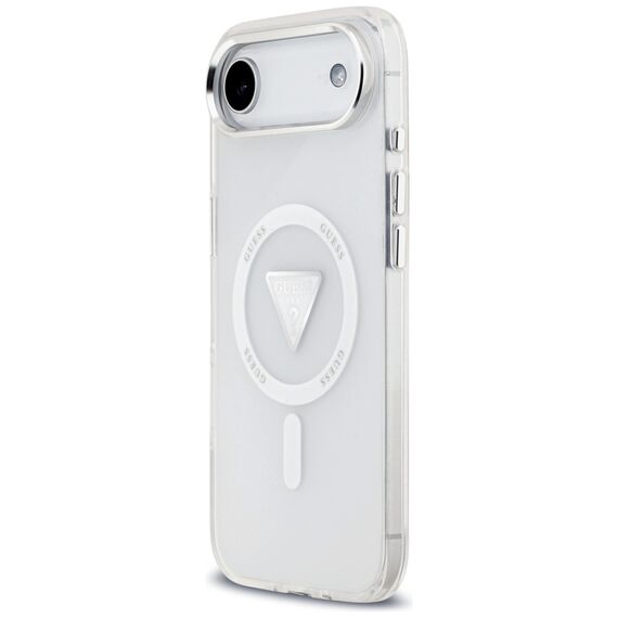 Etui Guess IML Gradient Triangle Logo MagSafe na iPhone Air - przezroczyste