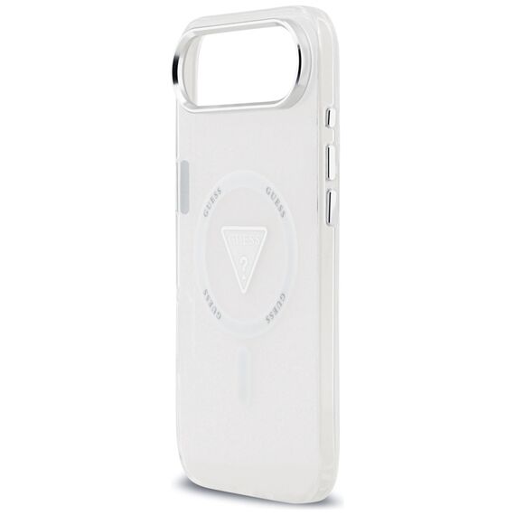 Etui Guess IML Gradient Triangle Logo MagSafe na iPhone Air - przezroczyste