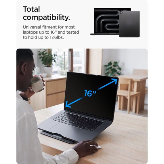 Podstawka pod laptopa Spigen SlimFold LD201-S8 pod laptop - szara