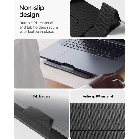 Podstawka pod laptopa Spigen SlimFold LD201-S8 pod laptop - szara