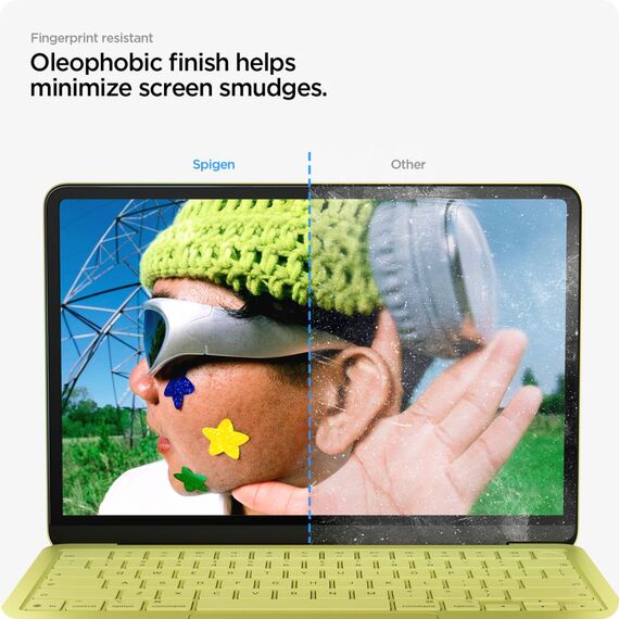 Szkło hartowane Spigen Glas.tR Slim FC na MacBook Neo 13" 2026 - czarne