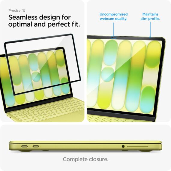 Szkło hartowane Spigen Glas.tR Slim FC na MacBook Neo 13" 2026 - czarne