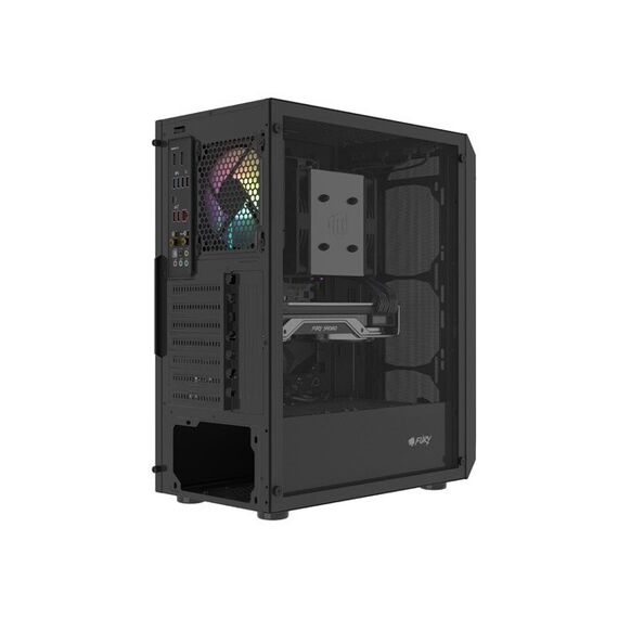 FURY SHOBO HOUSING SH4 RGB MIDI TOWER WITH WINDOW, BLACK