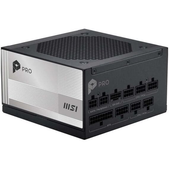 MSI PRO A850PL PCIE5 850W 120mm 80 Plus Platinum aPFC power supply