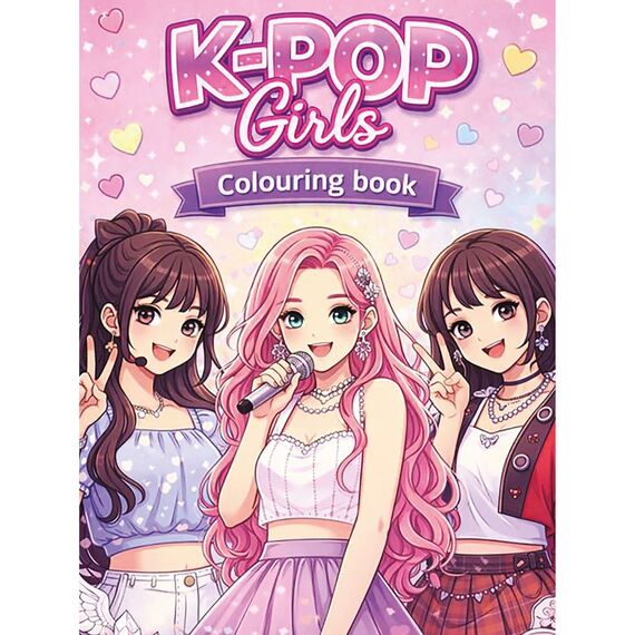 Colour by Chef Works - Målarbok: K-pop girls (915011) / Toys