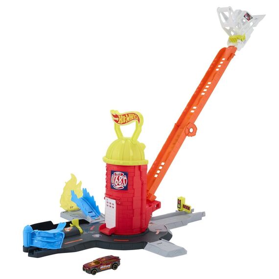 Hot Wheels - City Super Fire Station Playset (JHL95) / Toys