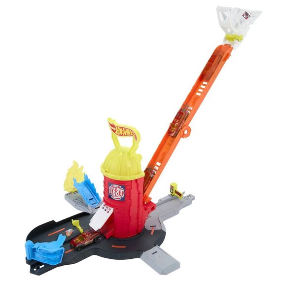 Hot Wheels - City Super Fire Station Playset (JHL95) / Toys