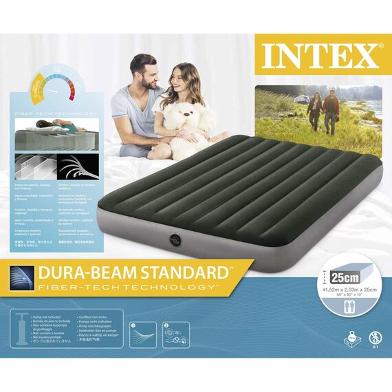 INTEX - Queen Dura-Beam Prestige Downy Airbed 152 x 203 x 25cm (64109) / Sport and Outdoor