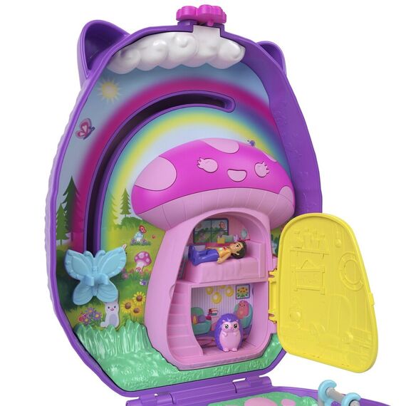 Polly Pocket - Wearable Hedgehog Mom & Baby Compact (JBJ91) / Toys