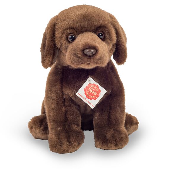 Teddy Hermann - Sitting Labrador dark brown 25 cm (919582) / Toys