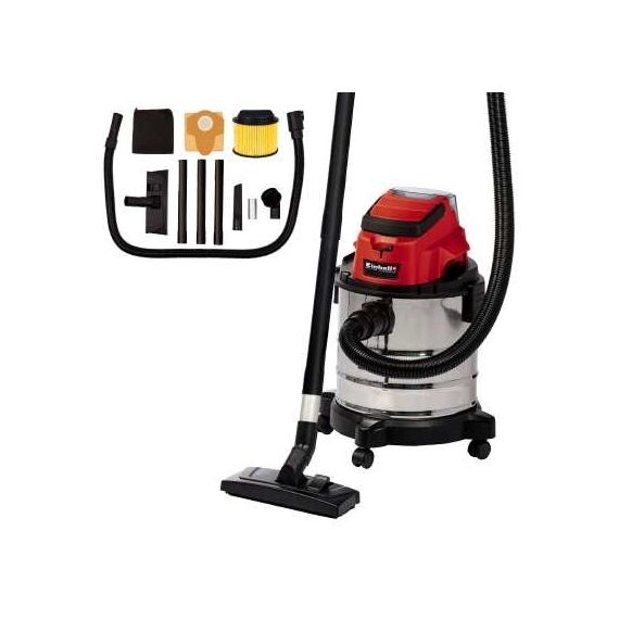 Einhell TC-VC 18/20 Li S-Solo Black, Grey, Red 20 L
