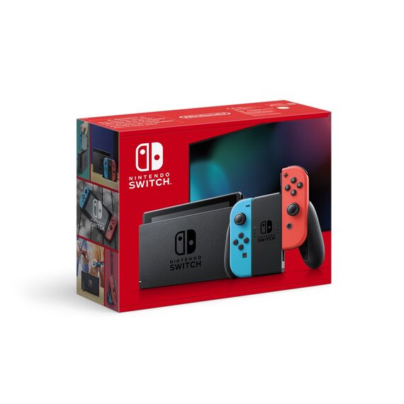 Nintendo Switch portable game console 15.8 cm (6.2") 32 GB Touchscreen Wi-Fi Blue, Grey, Red | Techbox
