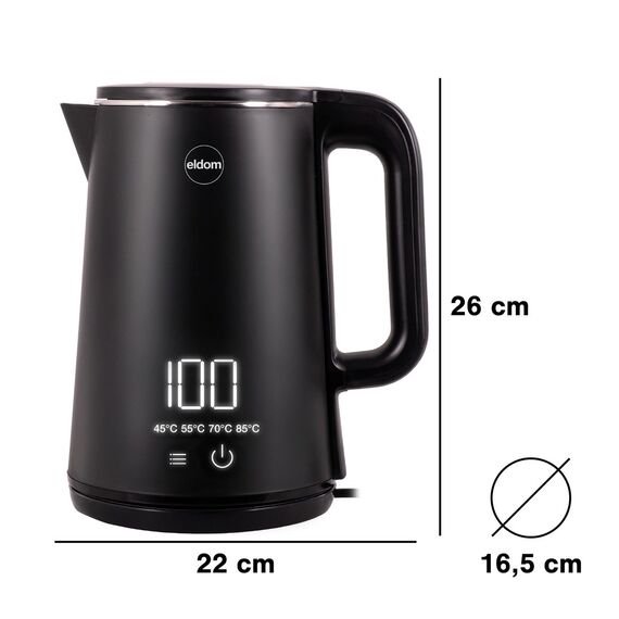 ELDOM C515C Cordless Kettle 1.8 L 2000 W Black