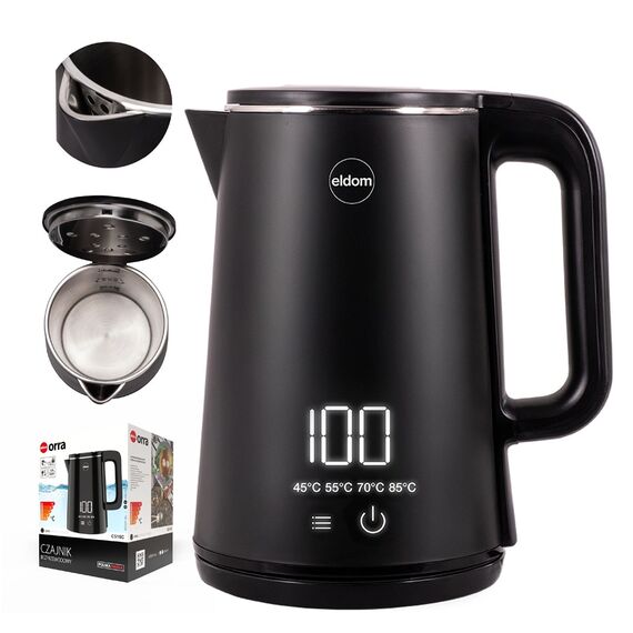 ELDOM C515C Cordless Kettle 1.8 L 2000 W Black
