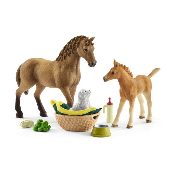 Schleich - Horse Club - Sarah’s Baby Animal Care (42432) / Toys
