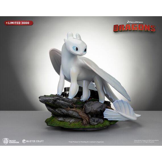 HOW TO TRAIN YOUR DRAGON 3 - Light Fury - Statue Master Craft 29cm
