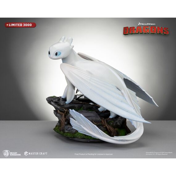 HOW TO TRAIN YOUR DRAGON 3 - Light Fury - Statue Master Craft 29cm