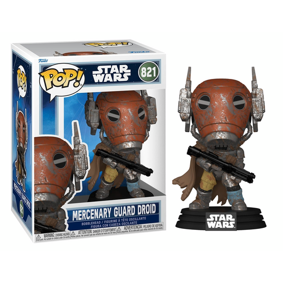 MANDALORIAN & GROGU - POP Star Wars N° 821 - Mercenary Guard Droid