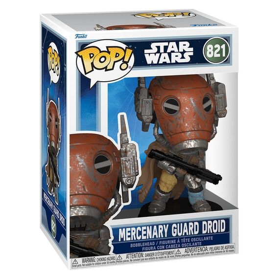 MANDALORIAN & GROGU - POP Star Wars N° 821 - Mercenary Guard Droid