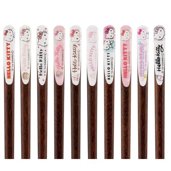 HELLO KITTY - Set of 10 collectible chopsticks 21cm