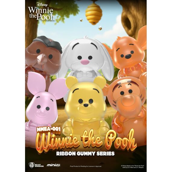 WINNIE THE POOH - Ribbon Gummy Series - Set 24 Figure Blind Box 3.5cm