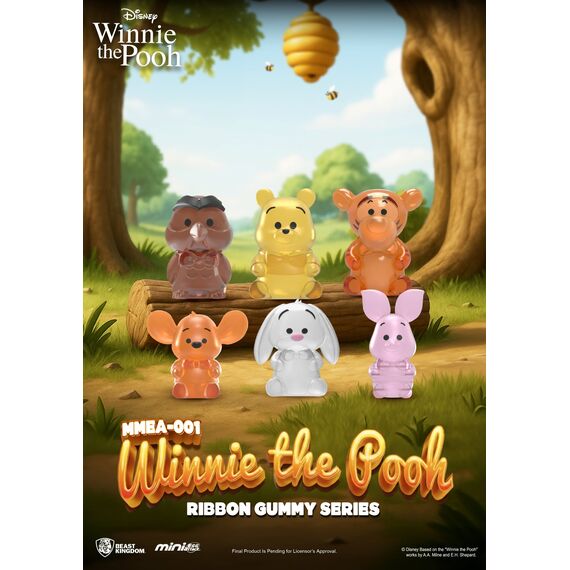 WINNIE THE POOH - Ribbon Gummy Series - Set 24 Figure Blind Box 3.5cm