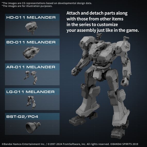 ARMORED CORE VI - Balam Industries BD-011 Melander - Model Kit