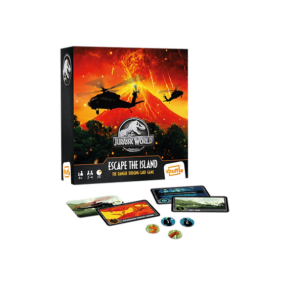 JURASSIC WORLD - Shuffle - Escape Island - Card Games FR/NL