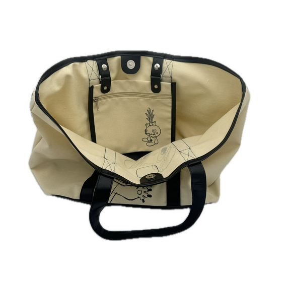 STITCH & ANGEL - Cotton Shoulder Bag - 35x31x20cm