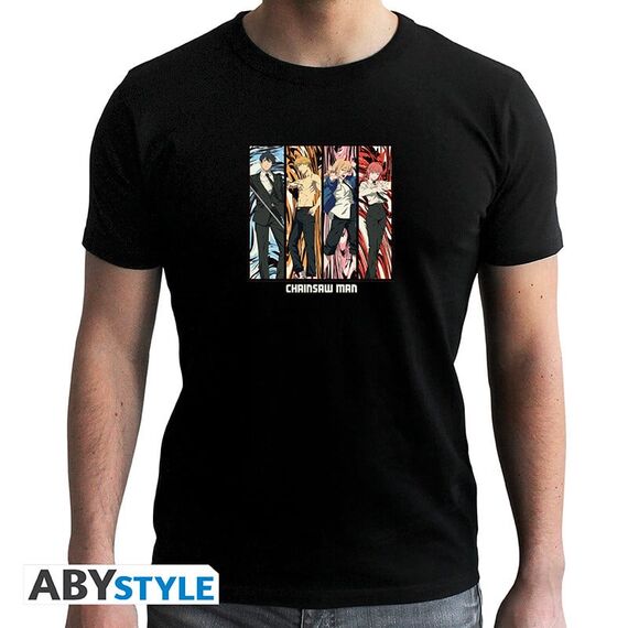 CHAINSAW MAN - T-Shirt Group Unisex black (XL)